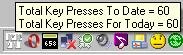 Screenshot of keycounter